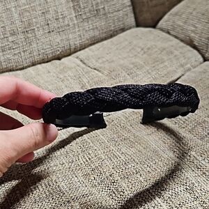 NWOT Black Braided Weaved Nylon Cord Lightweight Daily Wear 1/2" Headband